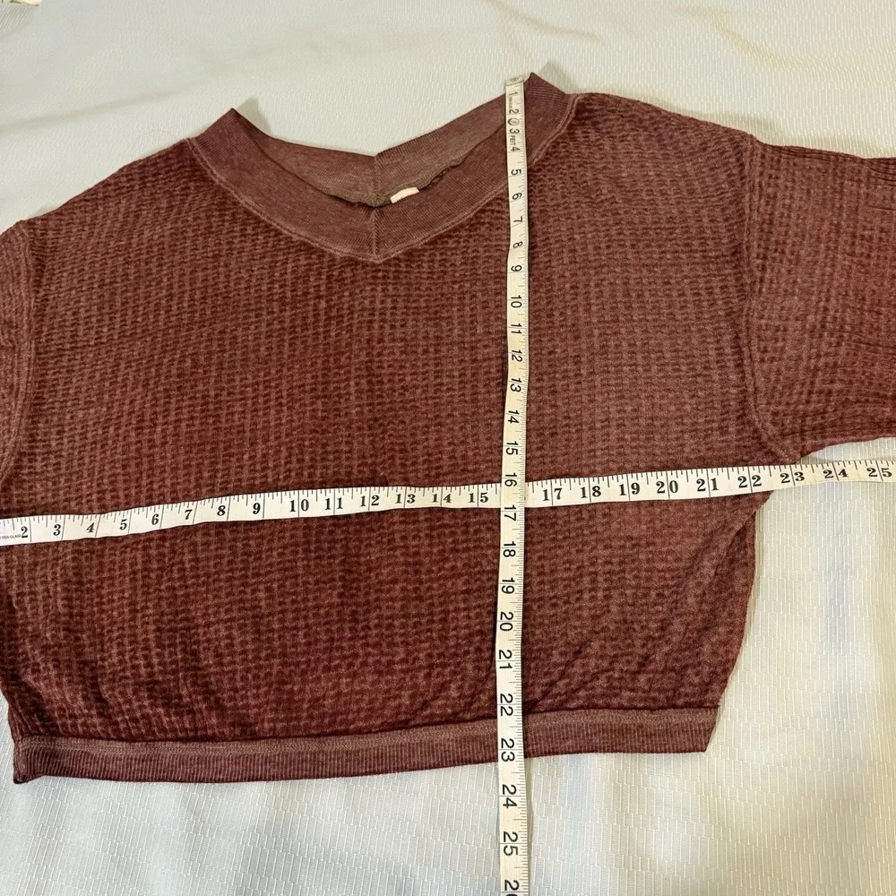 Free People We The Free South Side Thermal Top in Cinnamon Size XS